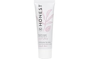 The Honest Company Moisturizing Hand Cream | Antioxidant-Packed for Dry Skin | Hypoallergenic, Dermatologist Tested, Cruelty Free | Sweet Almond, 1.7 fl oz