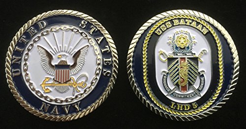 USS Bataan LHD 5 (Enlisted) Challenge Coin