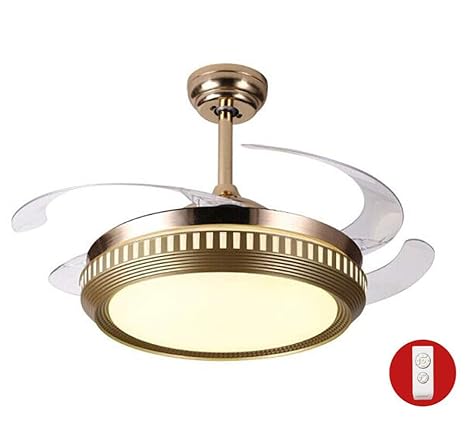 Amazon Com Ceiling Fan With Light Lamp 106cm Led Fan Chandelier