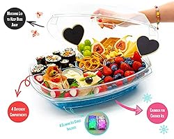 gesPINK Ice Serving Tray for Parties, Party Serving