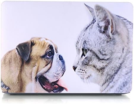 Rymbo Plastic Cover snaps on MacBook Air 13" (A1466 and A1369), Love Cat and Dog