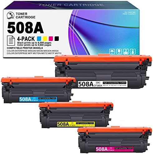 GULOYA CF360A CF361A CF362A CF363A 508A Toner Cartridges Set Compatible ...
