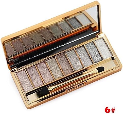 ShineMore 9 Colors Diamond Bright Colorful Eye Shadow Eyeshadow Super Flash Glitter Eyeshadow (#6)