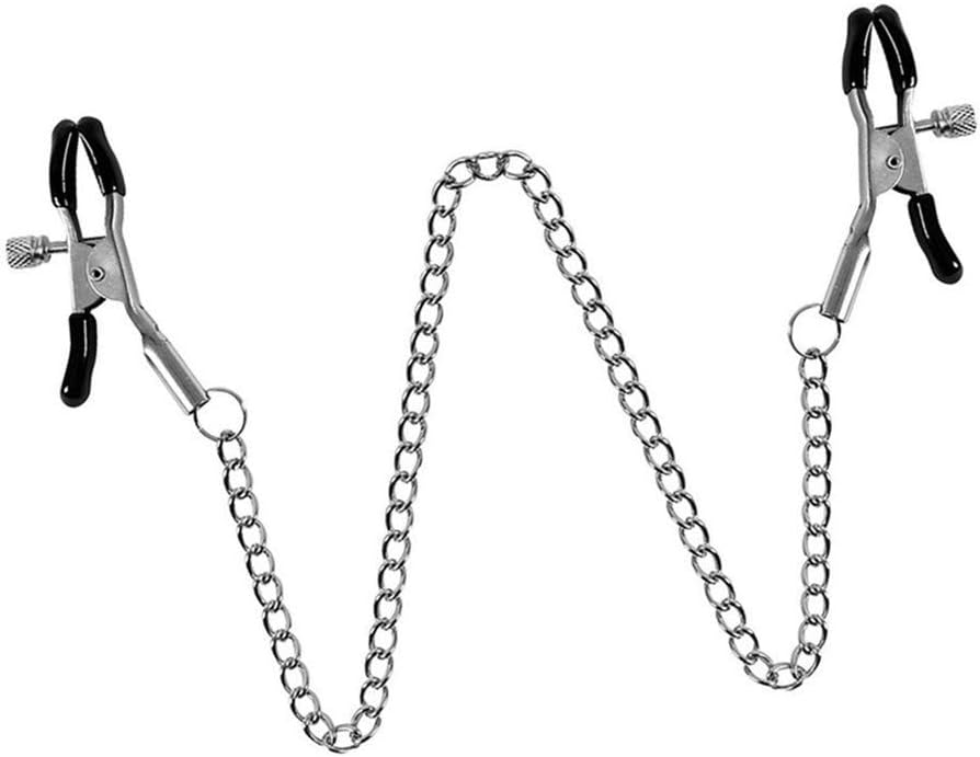 Black Necklace with Clamps for Party