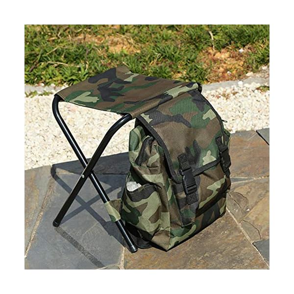 Kinnart Langlebiger Klapphocker Sitz, Angelsitz, Klapp Camping Camping Stuhl Hocker Tragbarer Rucksack Kühler Wander… – Bild 6