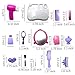 21Pcs Pretend Makeup Kit for Girls Cosmetic Pretend Play Dress-up Beauty Salon Toy Set with Mirror Best Gift for Kids