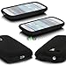 E LV Dual Hybrid Dual Layer Armor Defender Hard Plastic with Soft Silicon Protective Case for Galaxy S3 Mini Bundle with Stylus and Microfiber Digital Cleaner - Black