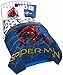 Marvel Spider Man Wall Crawler Twin Comforter - Super Soft Kids Reversible Bedding features Spiderman - Fade Resistant Polyester Microfiber Fill (Official Marvel Product)