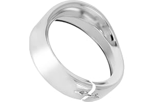 HDBUBALUS 7 Inch Visor Headlight Trim Ring Head Lamp Decorate Ring Fit for Harley Touring Street Glide Road King Electra Glide Chrome 1 Pc