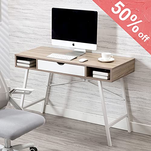Bonzy Home Office Computer Desk with Drawer Student Writing Study Table