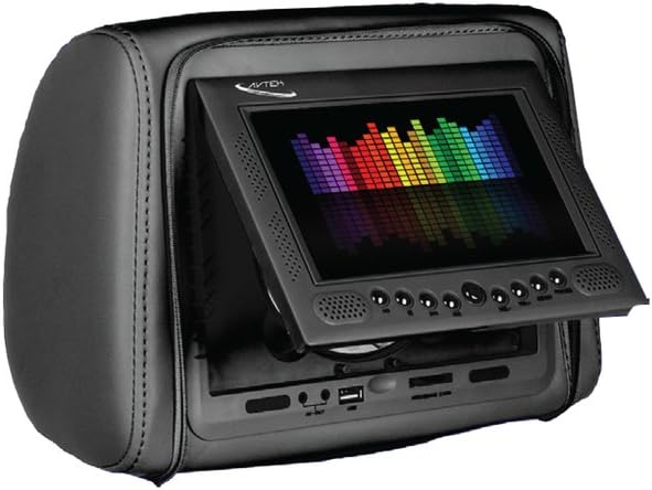 AVTEK AV-HD700A-T Vehicle Entertainment System, Head Rest High Resolution Monitor System (Tan)