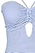 CUPSHE Women's So Breezy Stripe Lace Up One-Piece Swimsuit Beach Suiting Medium Blue