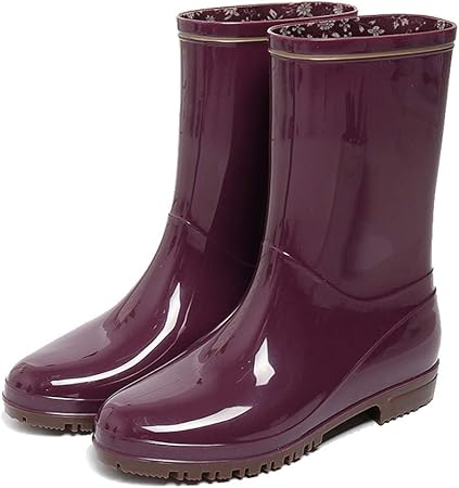 solid color rain boots