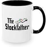 Stock Trader 2Tone Black Coffee Mug 11oz - Stock Trading Mentor - Funny Financial Markets Strategy Purchase Miner Analyst