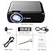 1500 Lumens LCD Mini Projector,LESHP LED Video Projector Home Projector with Free HDMI Support 1080P for Home Cinema Theater TV Laptop Game SD iPad iPhone Android Smartphone,Black