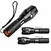 Prosvet Tactical Flashlight A100 Portable Ultra Bright LED Handheld Flashlight Military Grade Tac Light with 5 Modes & Zoom Function