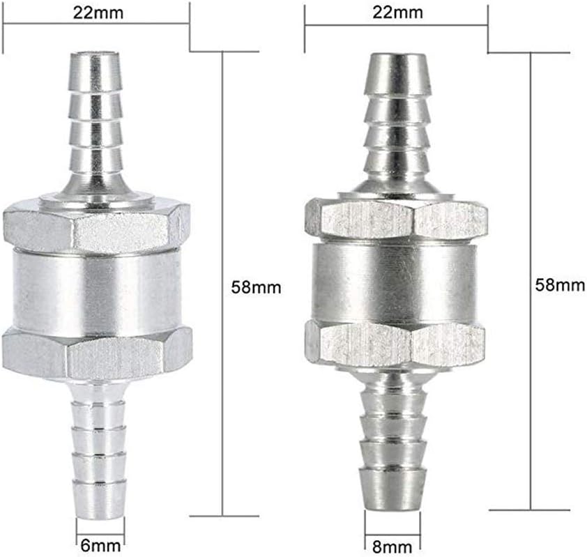 4 piezas Válvula antirretorno de retorno de combustible de una vía ...