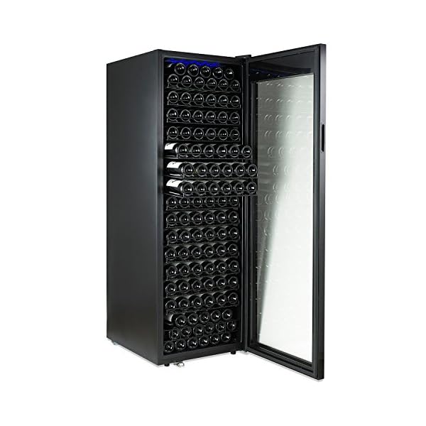 Wine-Enthusiast-Classic-165-Bottle-Wine-Refrigerator-Freestanding-Touchscreen-Wine-Cooler-Black