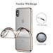 iPhone Xs/X Case, RANVOO Ultra Slim Thin Clear Case with Premium Flexible Chrome Bumper and Transparent TPU Back Plate Protective Cover for iPhone Xs/X, Gold