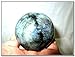 Jet Labradorite Crystal Ball 50-55 mm | Natural Labradorite Sphere with Stand for Positive Energy, Reiki Healing, Meditation, Aura Protection, Home Décor & Spiritual Gifts