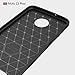 Moto Z3 Play Case, Ucc Frosted Shield Luxury Slim TPU Bumper Cover Carbon Fiber Design and Anti-Scratch and Non-Slip Case Cover for Moto Z3 Play (Black)