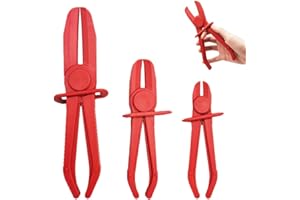 MMOBIEL 3 Pcs Hose Clamp Pliers Pinch Off Pliers for Fuel Hoses, Gas Lines, Radiator, Coolant Hoses, Brake Hoses in 3 Differe