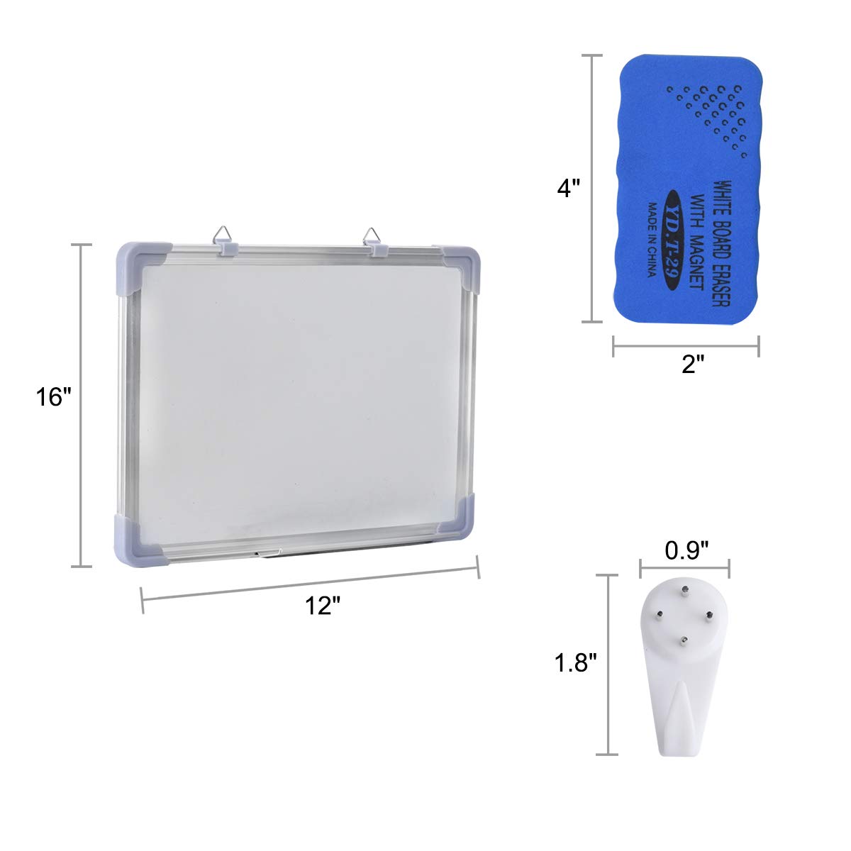 Small Dry Erase White Board, Yushoo 16\