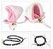 DAZCOS Japanese Anime Half Demon Necklace Bracelet Ears Cosplay Accessory