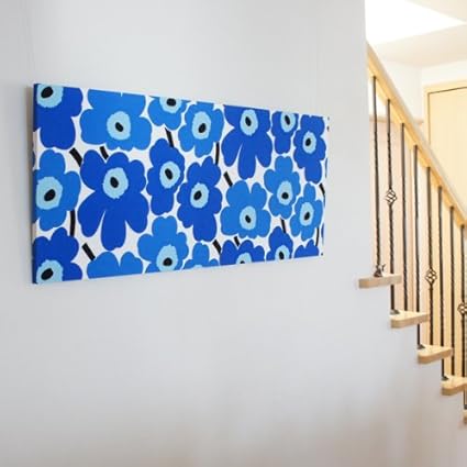 Amazon ファブリックパネル マリメッコ Marimekko Unikko Blue 10 500mm Marimekko マリメッコ インテリア 通販