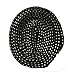 8-9mm wide Thread Glitter Sparkle Shoelaces Shoe Laces for Sneaker 110cm Black