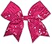 chassé Sequin Performance Hair Bow Seq Pink
