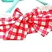 Taiycyxgan Baby Toddler Girls 3pcs Swimwear Grid Bikini Swimsuit With Hat Set,Medium / 3-4 Years,Red