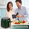 Elegant-Life-45-L-Air-Fryer-Oil-Free-7-in-1-with-Recipes-Cookbook-1400W-LCD-Touchscreen-Air-Oven-Cooker-Oil-Free-Hot-Cooker-BPAPFOA-Free Elegant Life 4.5 L Air Fryer Oil Free 7 in 1 with Recipes Cookbook, 1400W LCD Touchscreen Air Oven Cooker, Oil Free Hot Cooker, BPA&PFOA Free