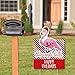 Big Dot of Happiness Flamingle Bells - Party Decorations - Tropical Flamingo Christmas Welcome Yard Sign