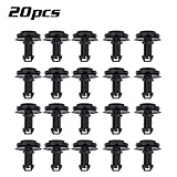 AUTEX Front Air Deflector Clips Bumper Retainers 20pcs Nylon Fastener Clamp Replacement for GMC C/K Trucks 1999-2018
