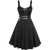 ROSE GAL Womens Plus Size Dresses Sleeveless Wrap Gothic Vintage 50S Spaghtti Strap Swing Maxi Dress