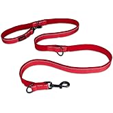 HALTI Double-Ended Leash for Dogs - Neoprene-Padded, Easy to Use, Reflective, Adjustable Lengths, Ideal Dog Leash for Hands F