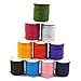10 Rolls Chinese Knotting Cord Nylon Shamballa Macrame Thread 1mm