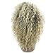 ✿ICE cream Short Blonde Kinky Curly Wigs for Black Women Blonde Mixed Brown Synthetic Hair Wigs Female Afro Full Wigs (Gold)thumb 3