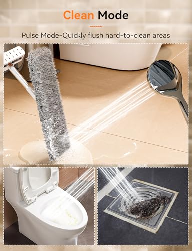 Magichome Large Powerful Shower Head with 1.5M Hose & 5 Spray Modes | Universal High Pressure Showerhead, Boosts Water Flow for Bathrooms, Easy Installation