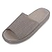 Flammi Women's Cotton Flax Casual House Slippers Open-toes Arch Support Slippers