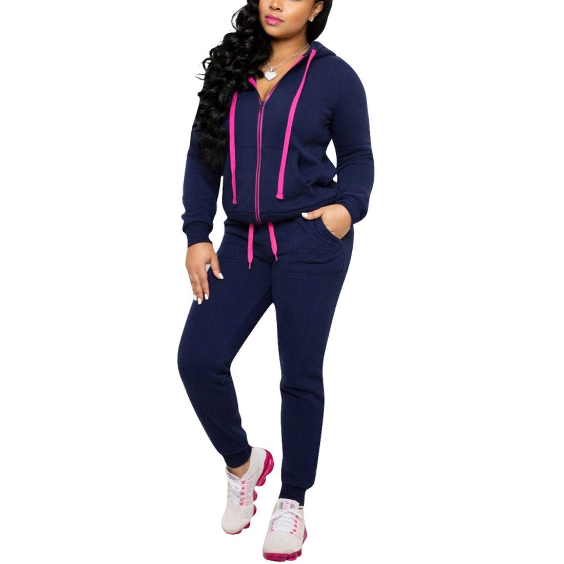 Nimsruc Two Piece Outfits For Women Jogging Suits