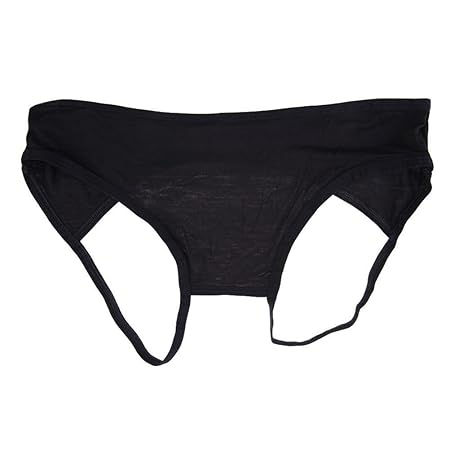 NUOLUX Frauen Sexy Spitzen Offene Butt rückenfreie Höschen Höschen Dessous Unterwäsche (Schwarz)