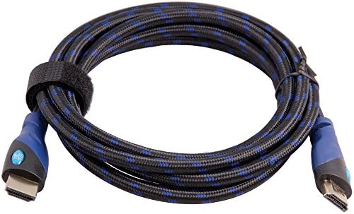 Top Dog Cables - TD-03BKBL - Gold Premium 8' High Speed HDMI Cable with Ethernet - Black/Blue - 3D HD PS3 4 XBOX One 360 DVD TV Blu Ray