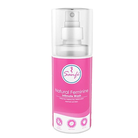 Sanfe Natural Feminine Intimate Wash With Tea Tree And Aloe Vera Extracts For Women - 100Ml.