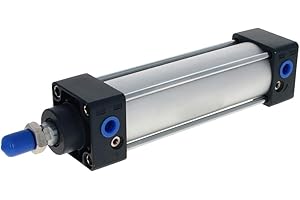 Othmro 1Pcs Air Cylinder SC40 x 100, 40mm/1.57" Bore 100mm/3.94" Stroke Double Action Air Cylinder, 1/4PT Single Rod Double Acting Aluminium Alloy Penumatic Quick Fitting Air Cylinder