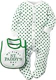 Carter's Unisex Baby St. Patrick's Day Sleep & Play Bib Set