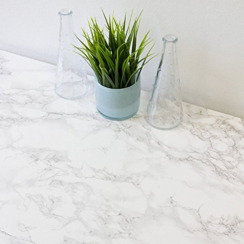 d-c-fix Self-Adhesive Film, Grey Marble (35" x 15', Grey)