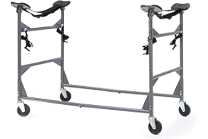 SPAREHAND Watercraft Rigging Rack - Lockable Caster Wheels ‎Station Rack with 250 lbs. - Self-Adjusting Pads for Fishing Kayaks, Sups, Hybrid Boards, & Paddleboards - Suitable for Indoor & Outdoor