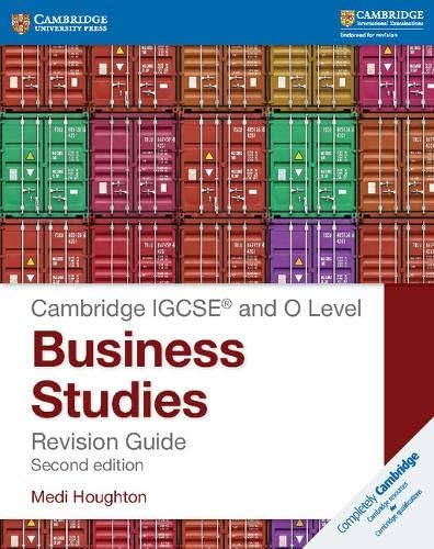 IGCSE and O Level Business Studies Revision Guide (Cambridge International IGCSE) Paperback – 15 Dec 2016